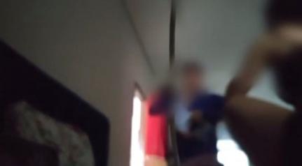 LESÃO NA CABEÇA: Vídeo mostra momento em que pai aperta e dá tapas no filho de 3 meses no interior