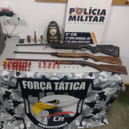 VIZINHOS AMEDRONTADOS: Acusado de invadir área de reserva é preso com 3 espingardas