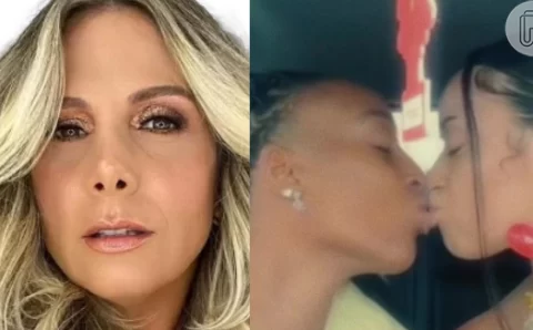 Carla Perez manda recado revoltado na web após vídeo com beijo da filha com a namorada