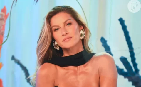 O vestido preto e decotado de Gisele Bündchen é a pedida perfeita para ficar elegante no Inverno