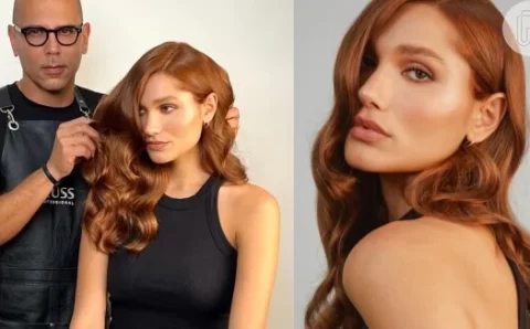 Ruivo de Sasha foi inspirado em Kendall Jenner; cor é ‘tendência para 2024’, conta hair stylist que fez transformação