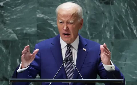 “É só a Rússia que impede a paz”, diz Biden na ONU