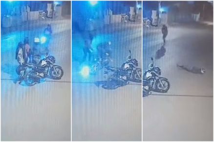 Câmera flagra assassinato de rapaz no meio da rua em VG