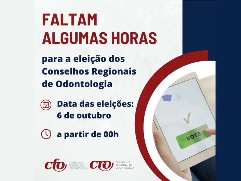 Eleições 2023: Faltam algumas horas para a eleição dos CROs