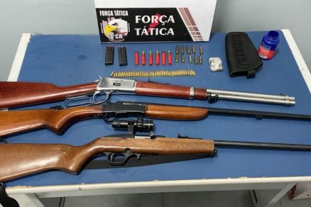 COMÉRCIO DE ARMA: Suspeito é preso em flagrante pela Força Tática com carabina