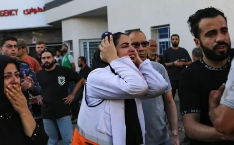 Ataque a hospital deixa centenas de mortos em Gaza