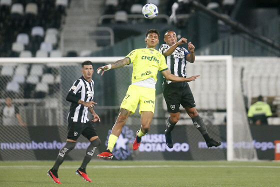 CAMPEONATO BRASILEIRO:   Após levar 3 no 1º tempo, Palmeiras vira sobre o Botafogo e incendeia o Brasileiro