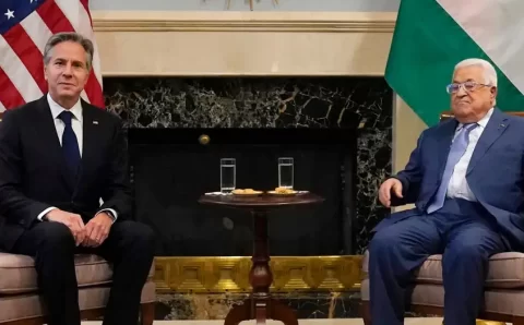 Blinken se reúne com líder palestino na Cisjordânia