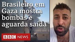 O brasileiro que foi visitar Gaza com a família e agora luta para deixar região