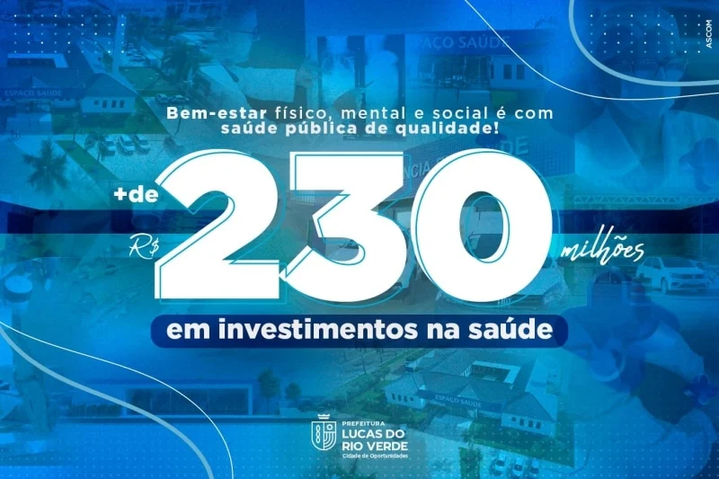 MT:  Saúde mais forte: Mais de R$ 230 milhões já foram investidos em Lucas do Rio Verde