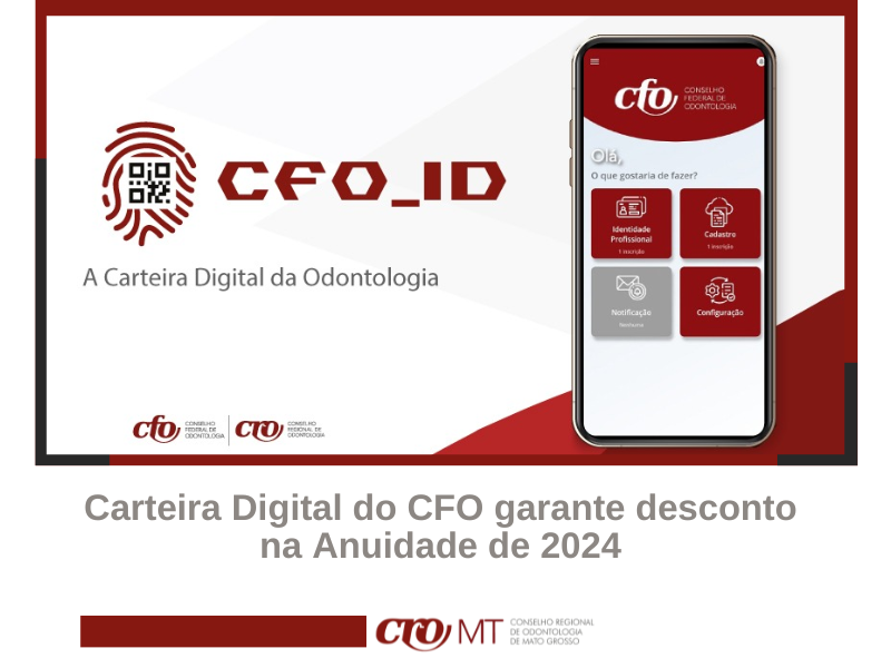Carteira Digital do CFO garante desconto na anuidade 2024