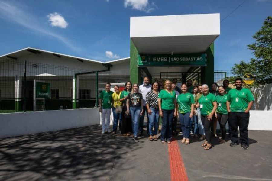 MT.   Secretária de Educação faz vistoria técnica na EMEB São Sebastião, 23ª unidade reformada no segundo mandato do Prefeito Emanuel Pinheiro