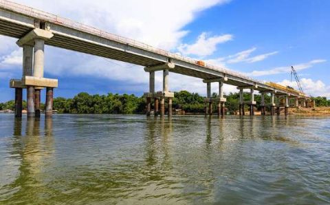 MT.   R$ 90 MILHÕES.   Pontes sobre o Rio Teles Pires vão melhorar logística de toda região Norte de MT