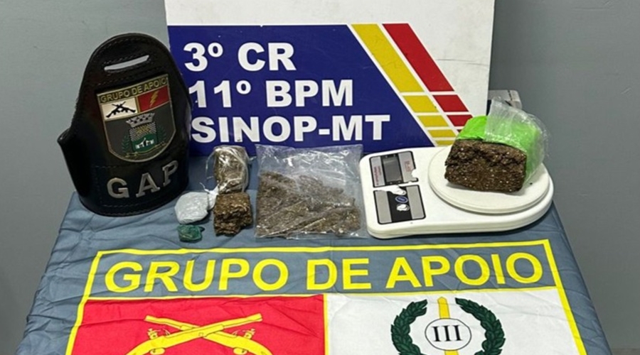 COMBATE AO TRÁFICO: Integrante de organização criminosa é preso pela PM por tráfico de drogas