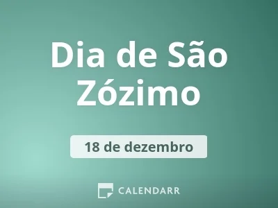 Dia de São Zózimo