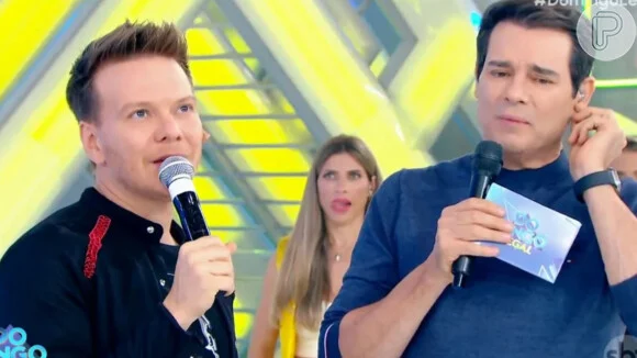 Michel Teló recebe ‘bastão’ de Celso Portiolli para comandar atração no SBT, mas divulga novela da Globo; entenda