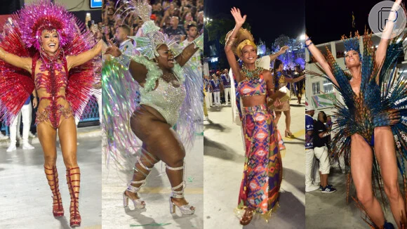 Sabrina Sato como rainha da Vila, Jojo musa da Mocidade e mais: quais famosas desfilaram no 2º dia de Carnaval do RJ?