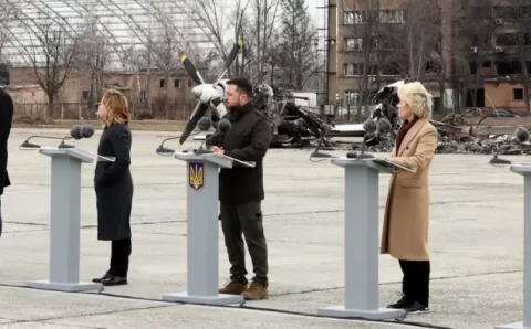 Líderes ocidentais visitam Kiev em solidariedade à Ucrânia