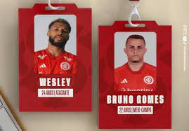 Wesley e Bruno Gomes são registrados no BID e podem estrear pelo Internacional