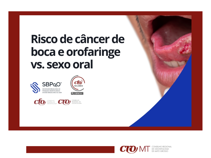 Risco de câncer de boca e orofaringe vs. sexo oral