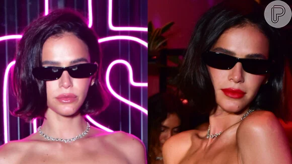 Dois vestidos, uma noite: de decote profundo à pernas de fora, Bruna Marquezine arrasa em dose dupla com looks para evento. Fotos!