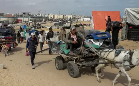 TERRITÓRIO OCUPADO DA PALESTINA:   Um milhão de palestinos fugiram de Rafah, diz ONU