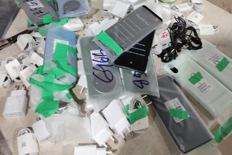 PENITENCIÁRIA CENTRAL: Polícia Penal localiza dezenas de celulares, chips e carregadores escondidos em blocos de concreto