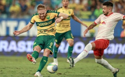 CAMPEONATO BRASILEIRO:  Cuiabá e Red Bull Bragantino marcam belos gols e empatam na Arena
