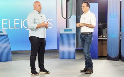 MT:   NA RETA FINAL:    Abílio esgota próprio tempo e foge de debate com Lúdio na Globo