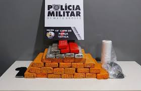 Força Tática detém quadrilha por tráfico em Várzea Grande e apreende 30 tabletes de maconha