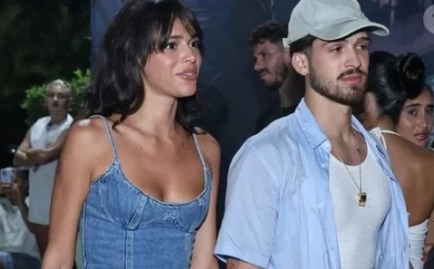 Marquezine surge como um relâmpago em vídeo de aniversário do namorado, João Guilherme, em 1ª vez na fazenda de Leonardo, pai do ator. Veja