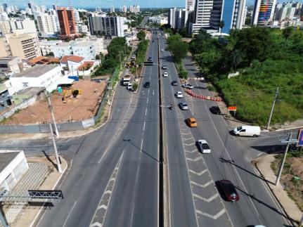 Obras no Complexo Viário Leblon, em Cuiabá, avançam em 3 frentes; confira