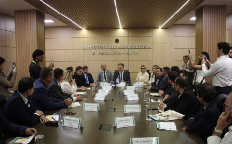 MT:  ENCONTRO DE PREFEITOS:   Ministro Fávaro recebe comitiva de prefeitos de Mato Grosso no Ministério da Agricultura e Pecuária
