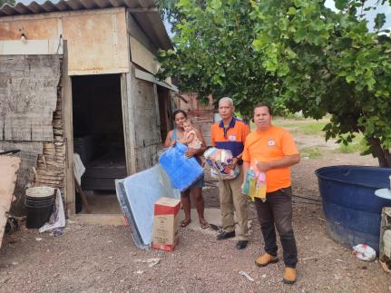 Famílias afetadas pelas chuvas em janeiro na capital recebem apoio da Defesa Civil