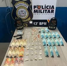 Rotam apreende mais de 100 porções de drogas e prende traficante em flagrante em Lucas do Rio Verde