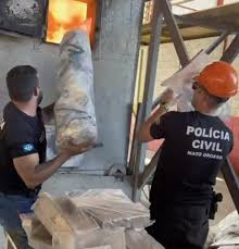 Polícia Civil incinera 3,5 toneladas de drogas apreendidas pelas forças de segurança