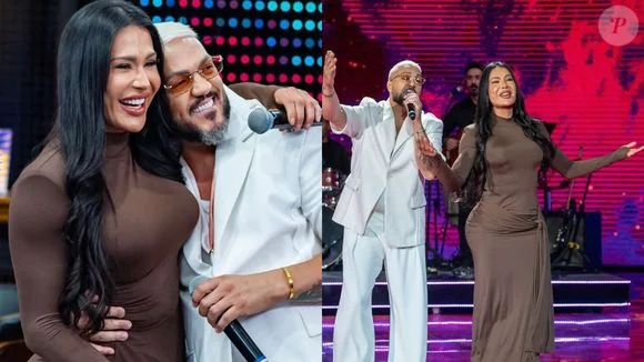 Gracyanne Barbosa e Belo vão reatar o romance? Ex-BBB reencontra pagodeiro no ‘Domingão com Huck’ com direito a pedido de beijo da plateia