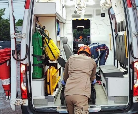 Corpo de Bombeiros socorre criança que levou tiro no pescoço em fazenda em Cáceres