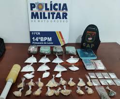 PM prende dois homens por tráfico de drogas e apreende 41 porções de entorpecentes