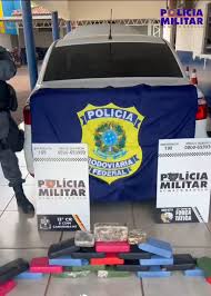 Polícia Militar e PRF prendem homem com 25 quilos de pasta base em Canarana