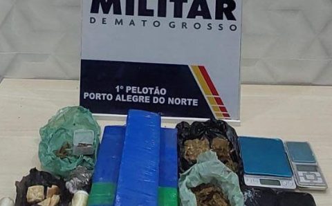 Três membros de facção são presos pela PM por tráfico de drogas em Porto Alegre do Norte