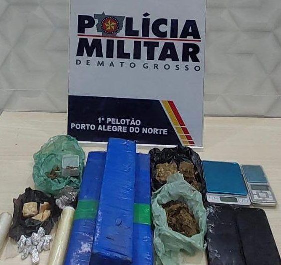 Três membros de facção são presos pela PM por tráfico de drogas em Porto Alegre do Norte