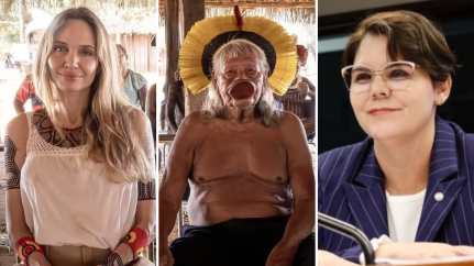 Deputada quer saber se atriz deixou ‘presentes’ para indígenas do Xingu