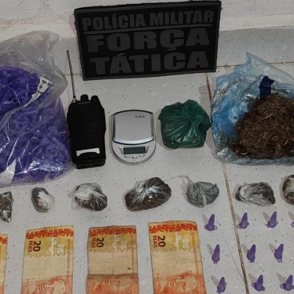 ALTO PARAGUAI: Polícia Militar prende faccionado por tráfico e apreende porções de drogas