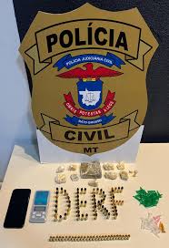 Polícia Civil prende homem que fazia “delivery” de drogas em Nova Mutum