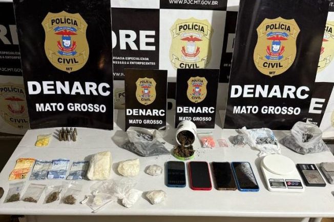 Polícia Civil prende e autua dois homens por tráfico de drogas em Várzea Grande