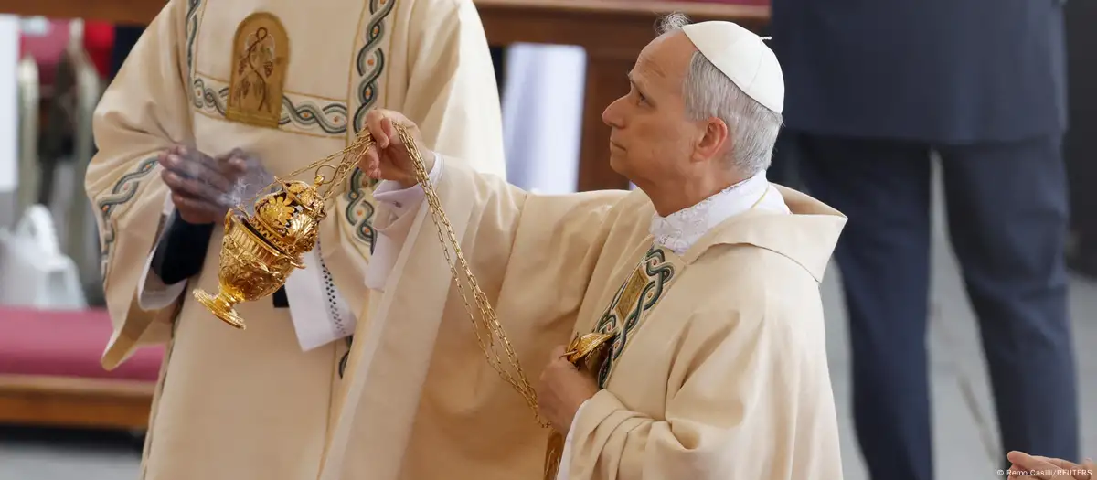 Em missa inaugural, Leão 14 condena capitalismo e guerras