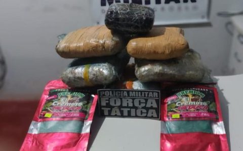 Polícia Militar prende faccionados com sete tabletes de supermaconha em Glória D’Oeste
