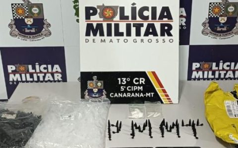 Polícia Militar prende casal de faccionados por tráfico de drogas em Canarana