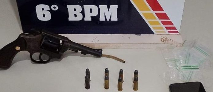 Polícia Militar apreende dois adolescentes com arma de fogo em Cáceres